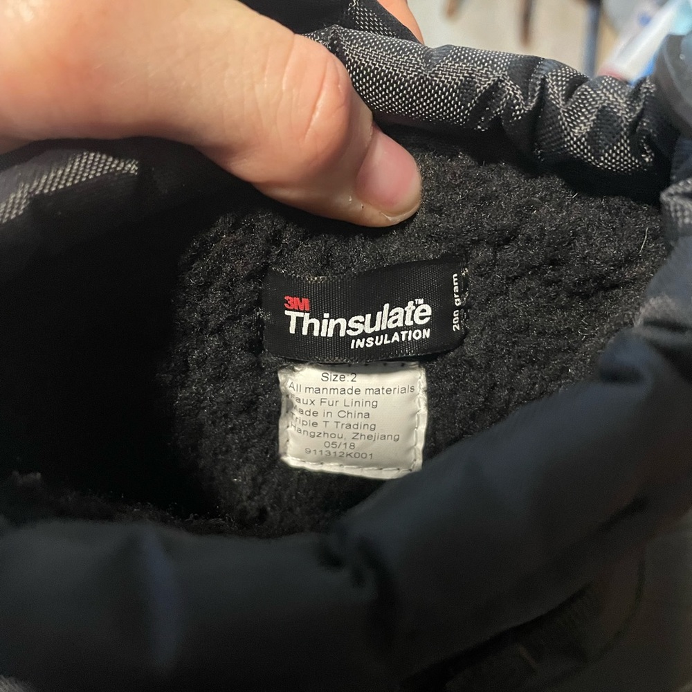 Brand new with tag never used North side thinsulate size 2 little kid snow boots